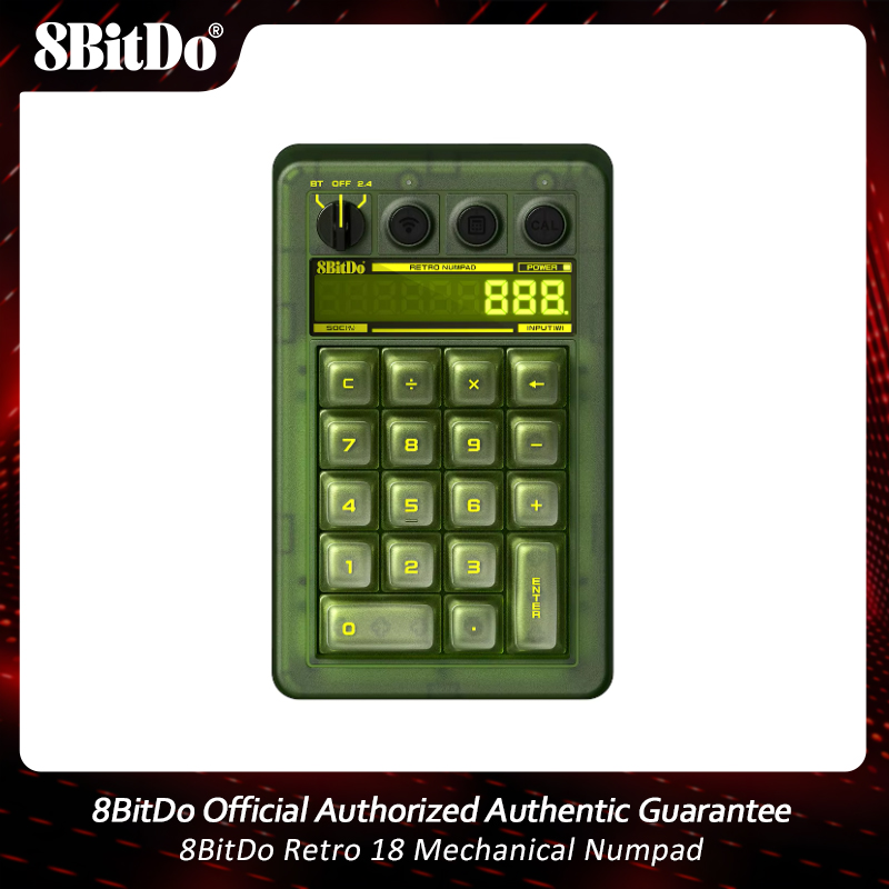 Retro Gaming For Windows - 8BitDo Retro 18 Tastierino Numerico Meccanico