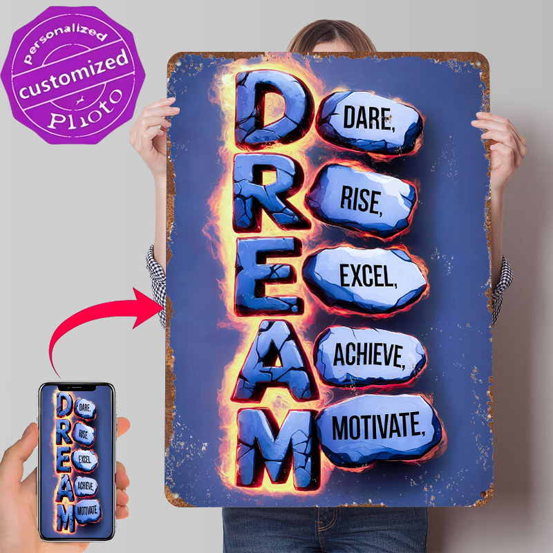 Retro Gaming Achievements - Poster Stampato 'Dream Big' per Decorazione