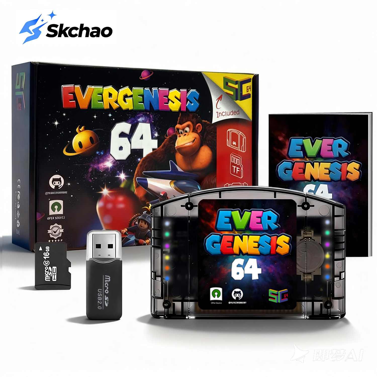 Retro Gaming Raspberry Pi - Scheda Flash SC64 11000 in 1