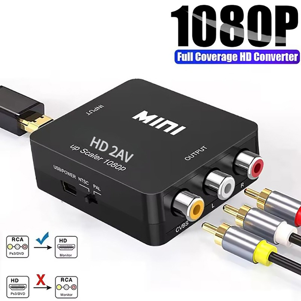 Composite Rca Cable - Adattatore HDMI compatibile con AV RCA,
