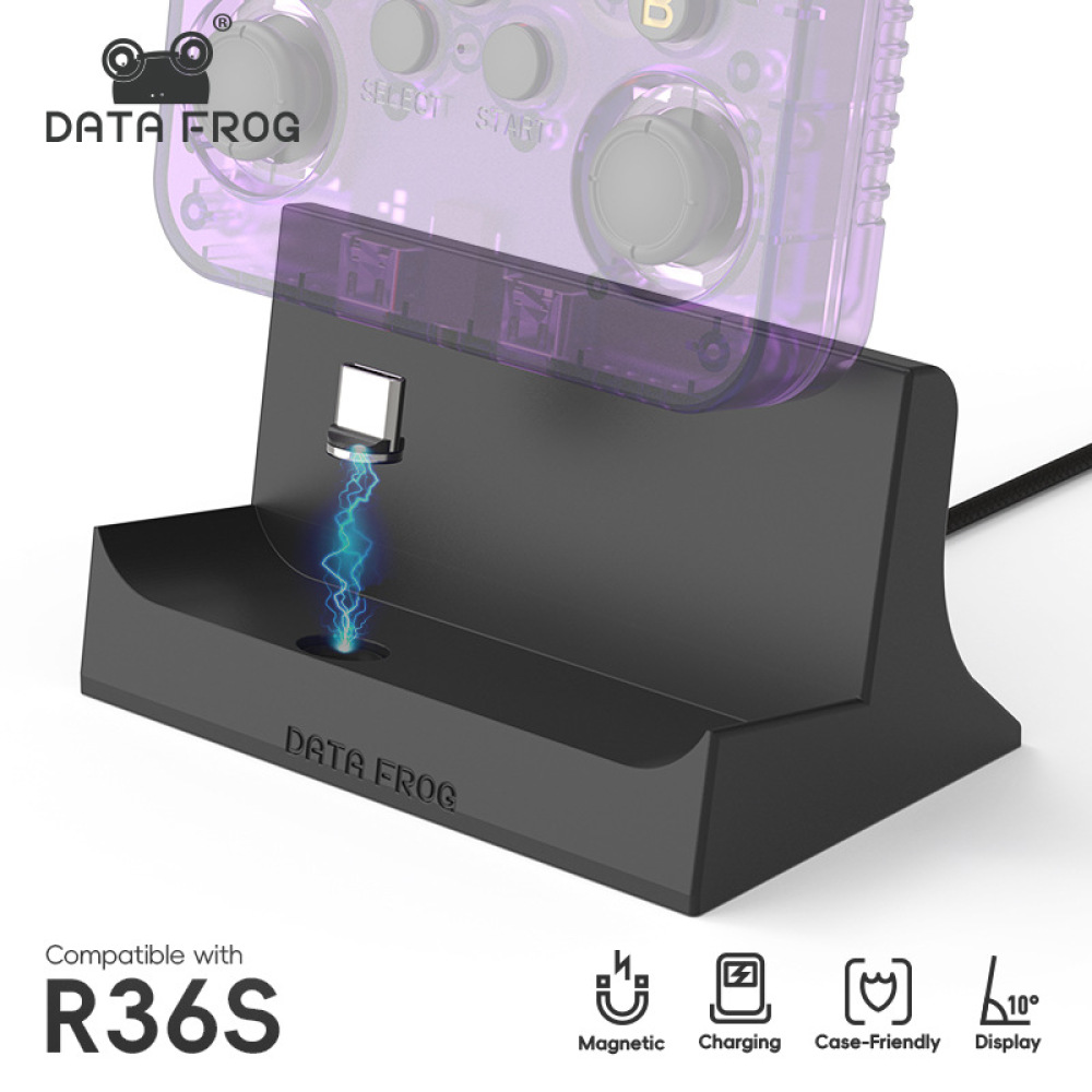 Retro Gaming R36S - Base di Ricarica Magnetica per Console