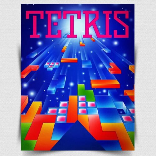 Retro Gaming Us - TETRIS METAL SIGN PLAQUE - Stampa