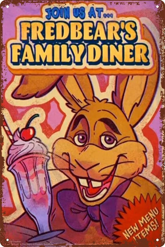 Retro Gaming Us - fnaf-fredbears famiglia diner pizza 2 Poster