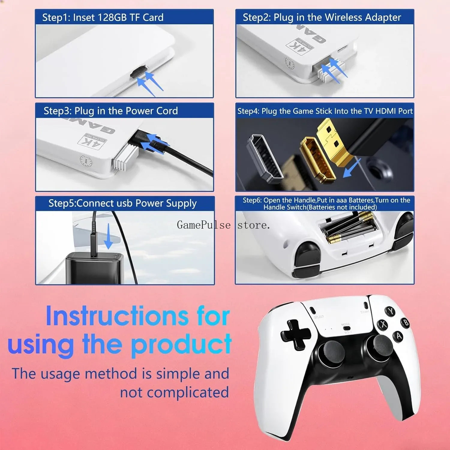 GamePulse Nuova Console di Gio - Retro Gaming Hdmi Stick recensione e prezzo
