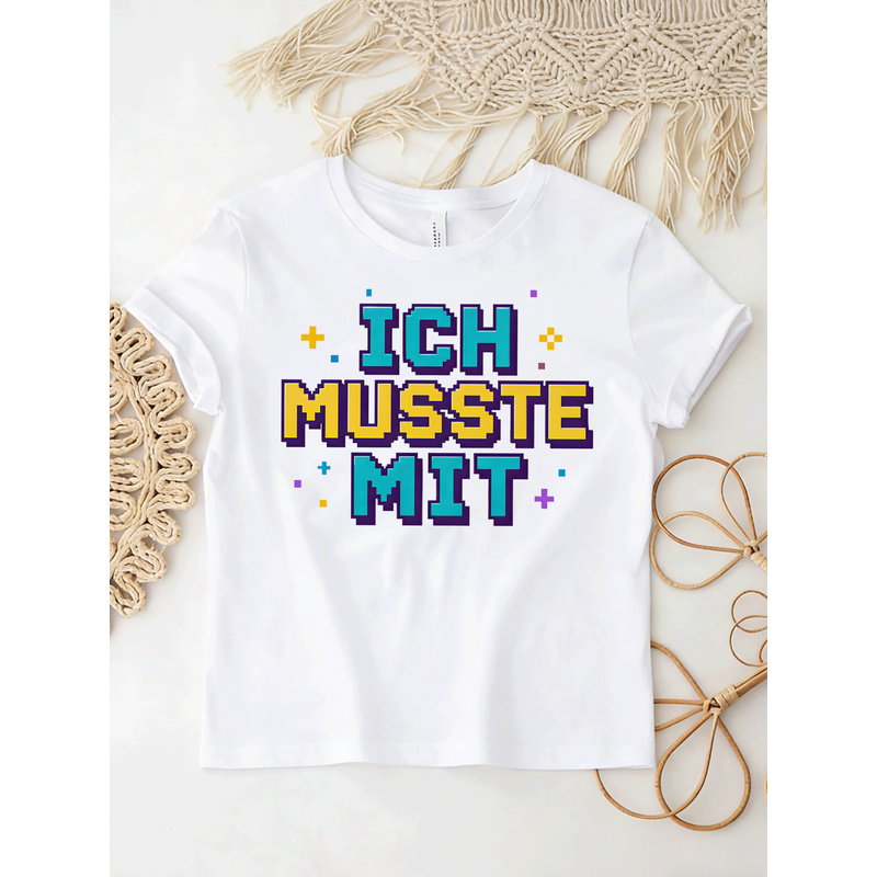 Ich Musste Mit German Meme T-S - Retro Gaming Fonts recensione e prezzo