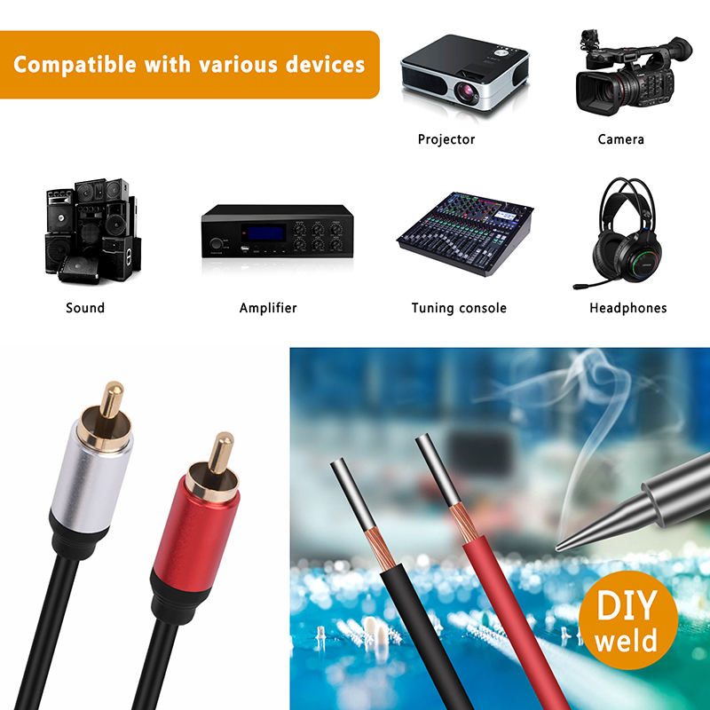1 pz cavo altoparlante RCA mas - Composite Rca Cable recensione e prezzo