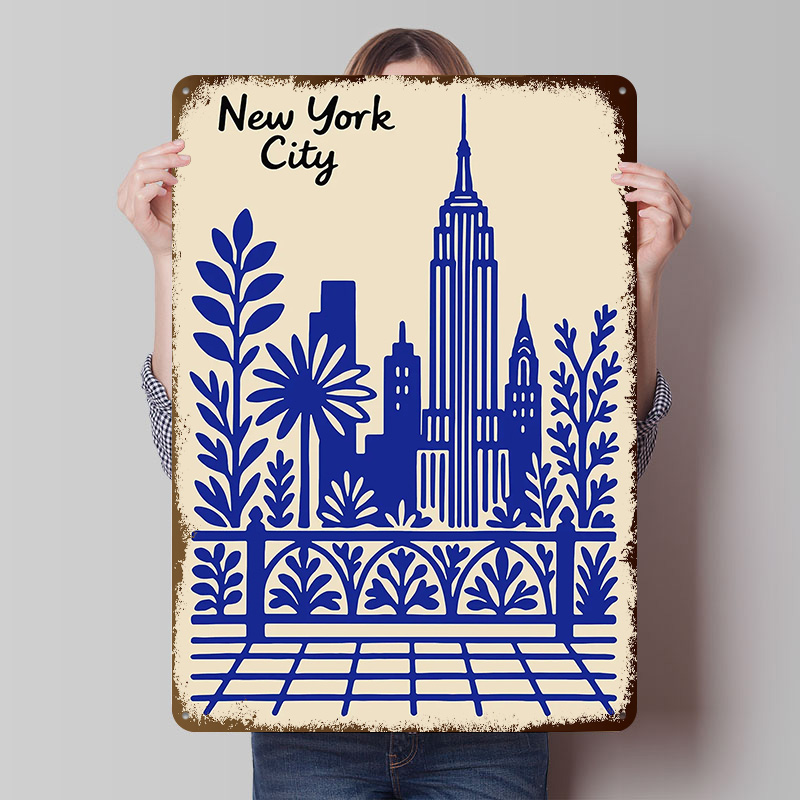 Poster blu di New York City, t - Retro Gaming At Home recensione e prezzo