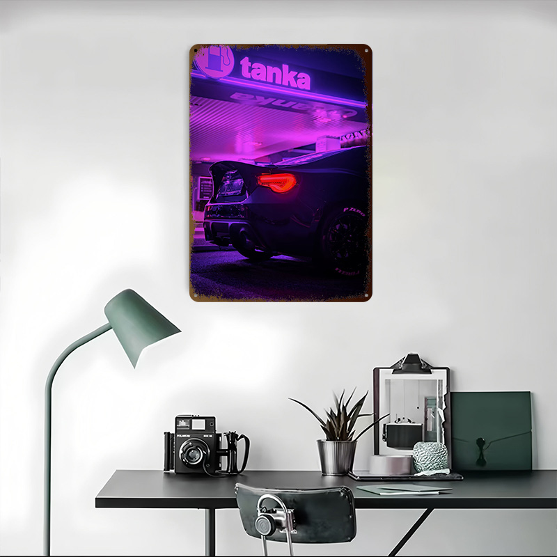 Targa in Metallo Nera a Tema S - Retro Gaming At Home recensione e prezzo